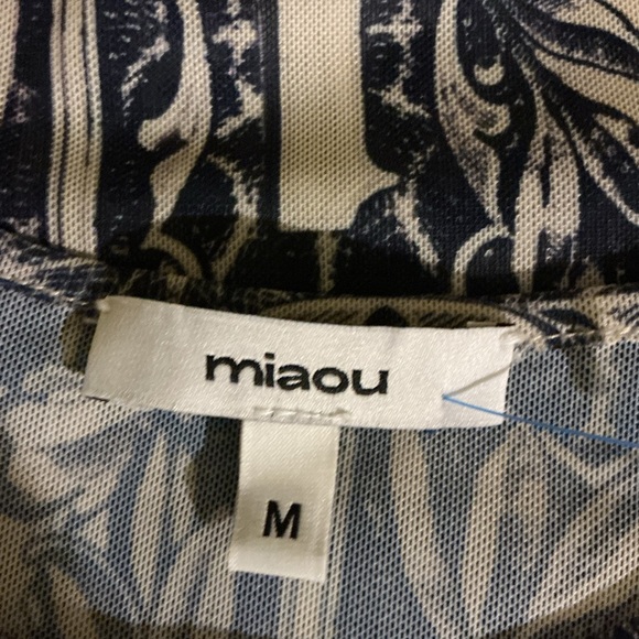 Miaou Black and Cream Graphic Short Sleeve Tee6 - Picture 6 of 6